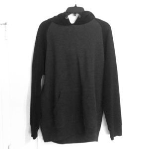 Black and grey ZINE hoodie